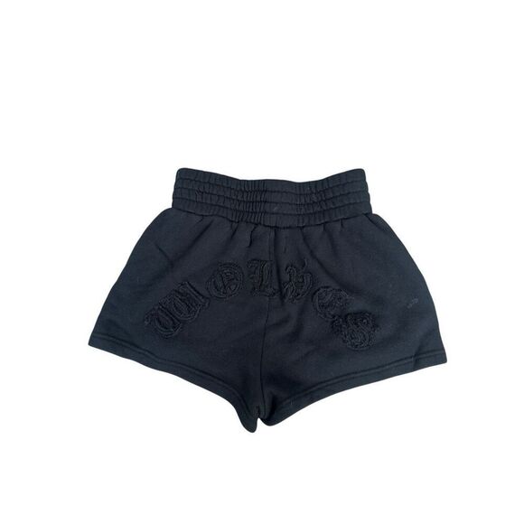 Darc Sport SHE Chopper Appliqué Everson Sweat Shorts Black Size XS Terry Cloth - Picture 3 of 14